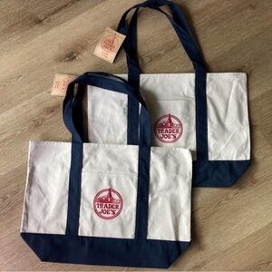 Trader Joe’s Canvas Tote Bad (Bundle of two bags)